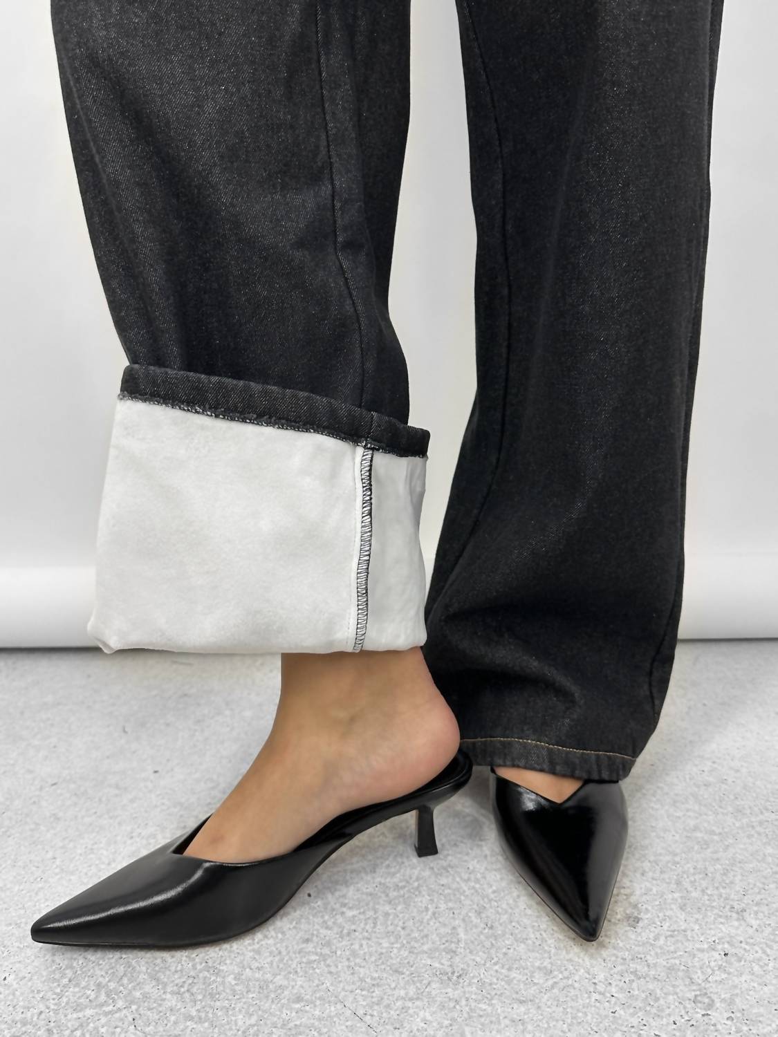 Emory Park - Fleece Lined Thermal Wide Leg Jeans