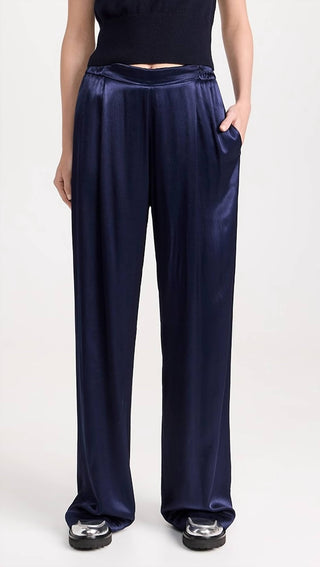 Enza Costa - Pleated Satin Pant