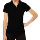Ideology Performance Women's Zip Polo, Black, Size L
