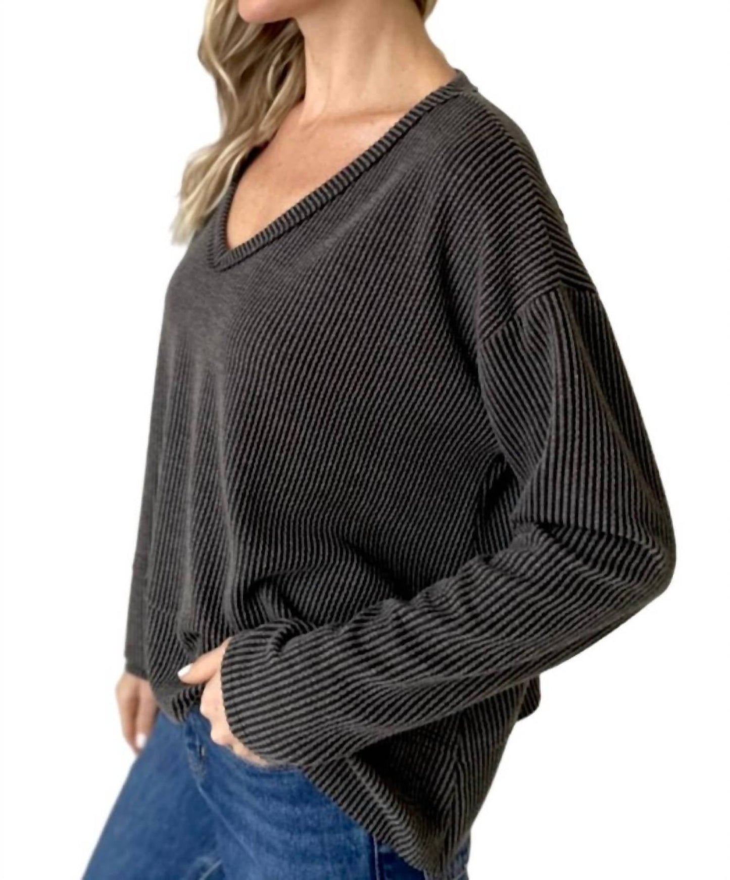Six/Fifty - Dolan V Neck Sweater