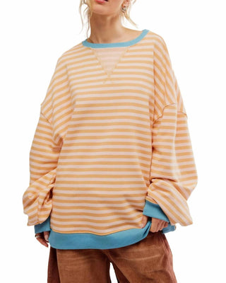 Free People - Classic Striped Crew Neck Top