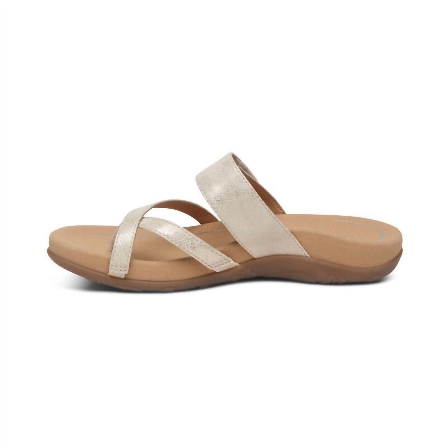 Aetrex - WOMEN'S IZZY SPARKLE ADJUSTABLE SLIDE SANDAL