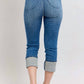 Judy Blue - Skinny Cuff Capris Jeans - Plus