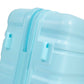 HIFINE Tourist 3-Piece ABS Spinner Wheel Luggage Set (Blue)