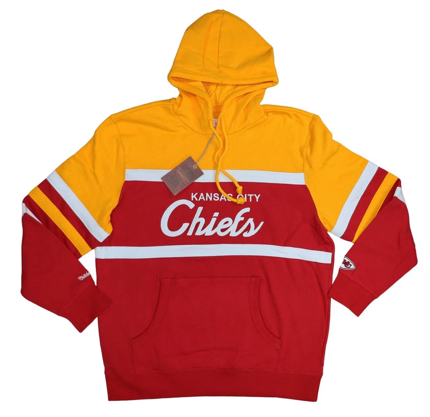 Mitchell & Ness - Men's Nfl Throwbacks Head Coach Kansas City Chiefs Sweatshirt Hoodie - Plus
