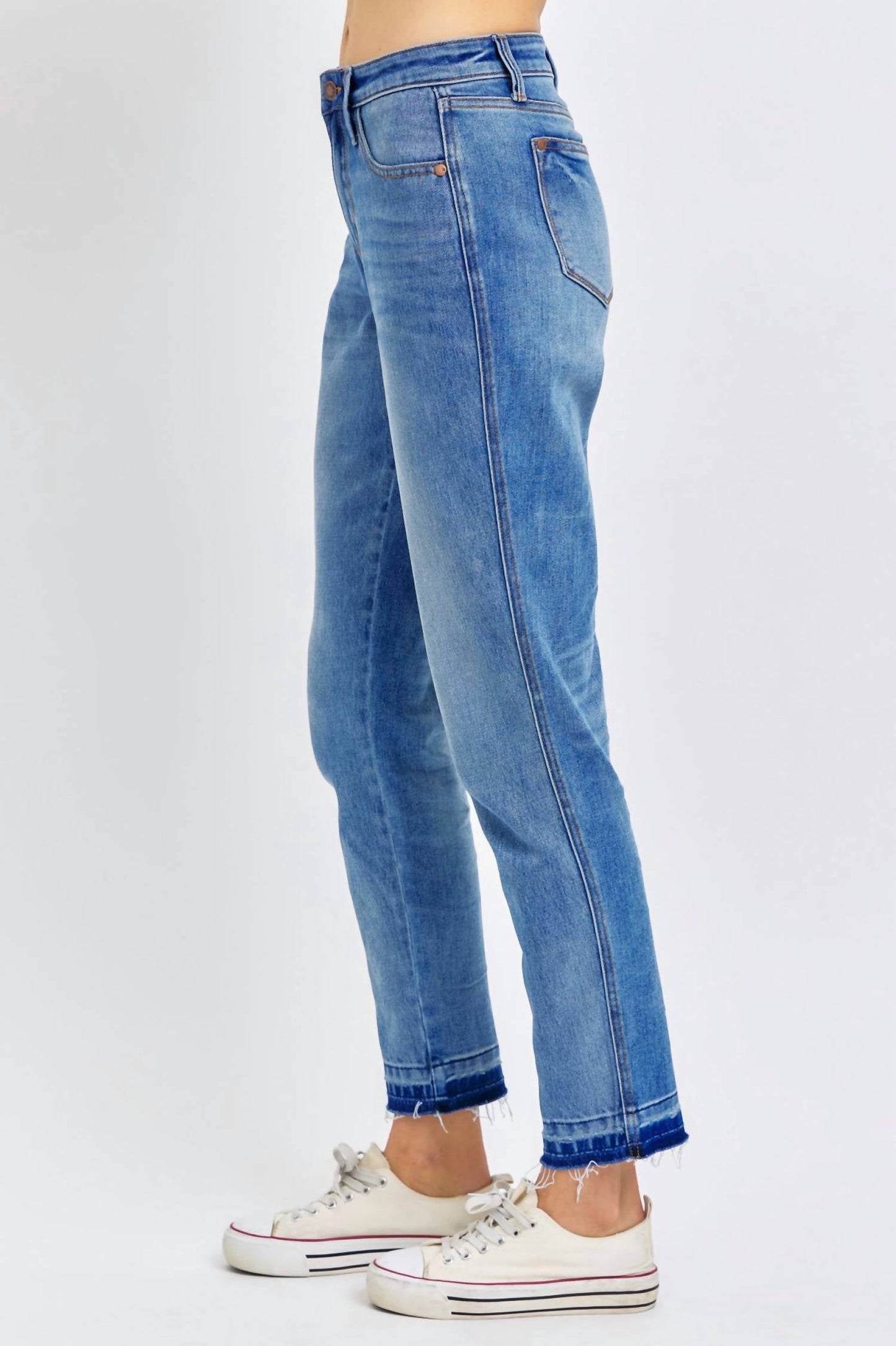 Judy Blue - Rigid Magic Release Hem Boyfriend Jeans