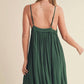 Aemi + Co - Ruched Plunge Mini Cami Dress