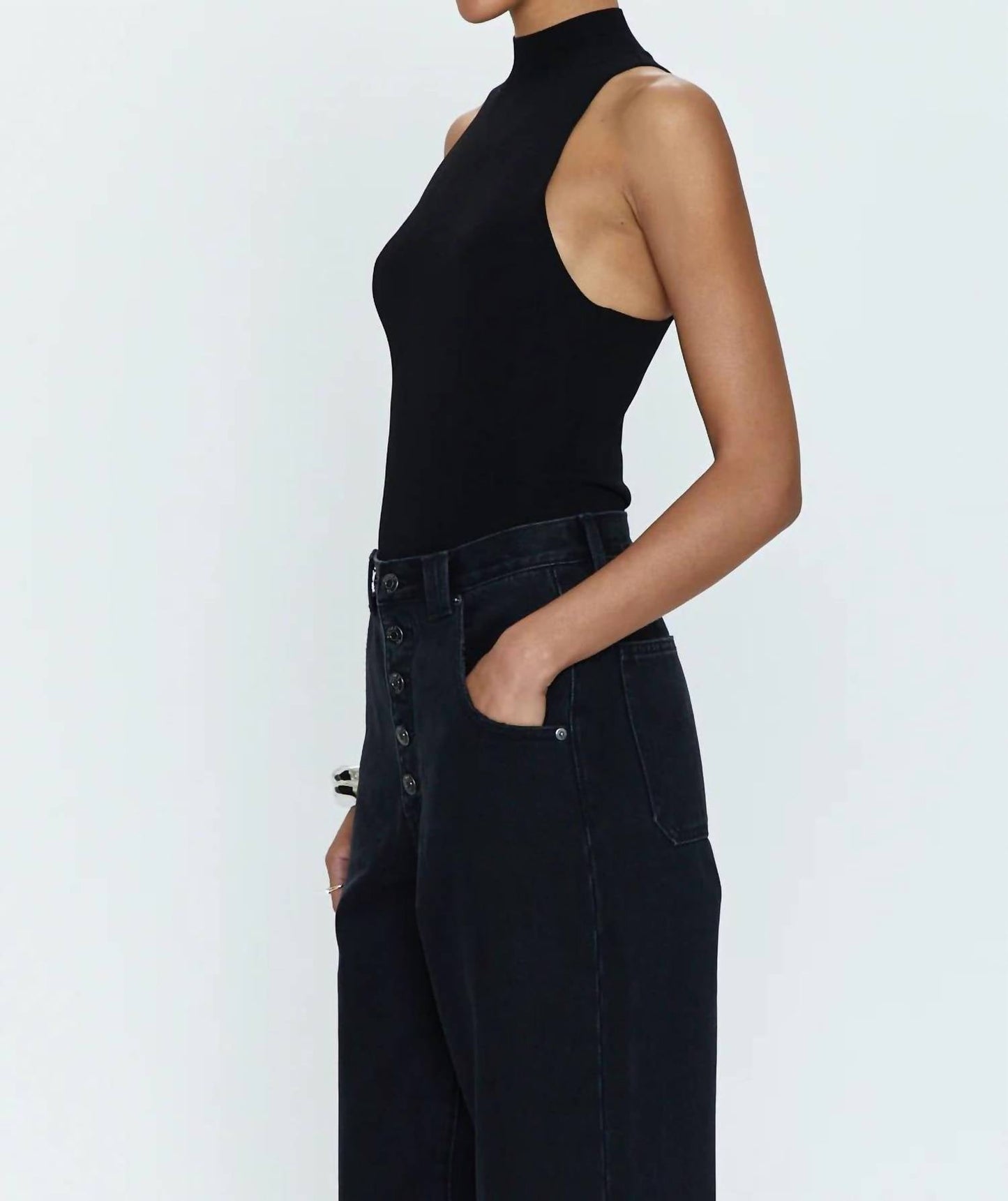 Pistola - Janessa Mock Neck Bodysuit