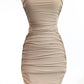Let'S Go Uptown - Side Ruched Midi Dress