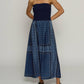 Central Park West - Tube Dress With Woven Skirt