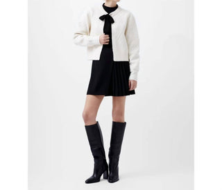 French Connection - Kitty Bobble Bow Cardigan