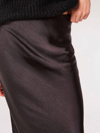 Apricot - Satin Bias Cut Maxi Skirt