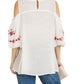 Umgee - Floral Embroidered Peasant Top