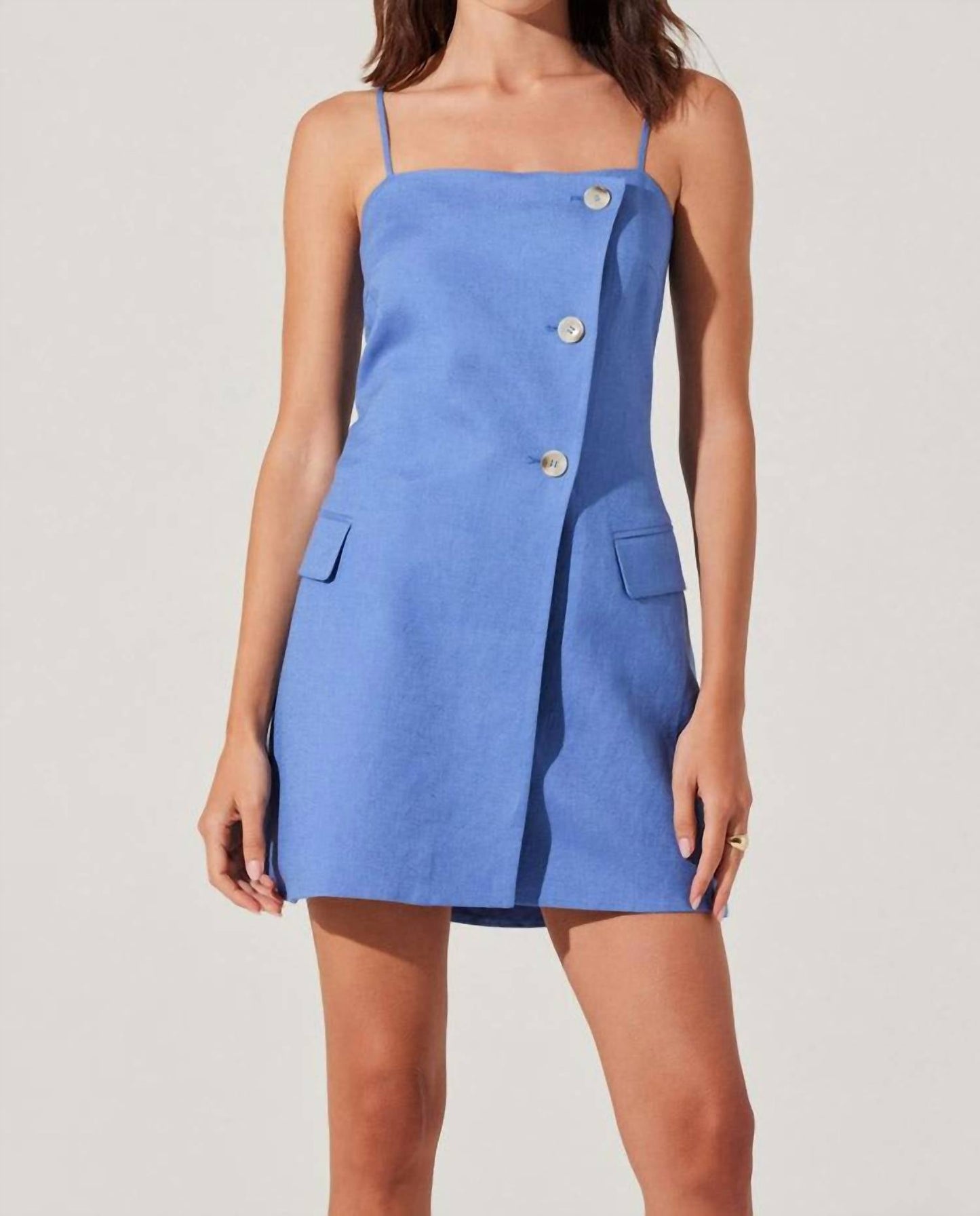 Astr - Azria Button-front Wrap Dress