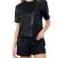 Thml - Sequin Short Sleeve Knit Sweater