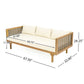 Claremont 3-Seater Daybed and Acacia Wood Patio Table Set