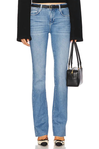 L'Agence - Ruth High Rise Straight Leg Jeans