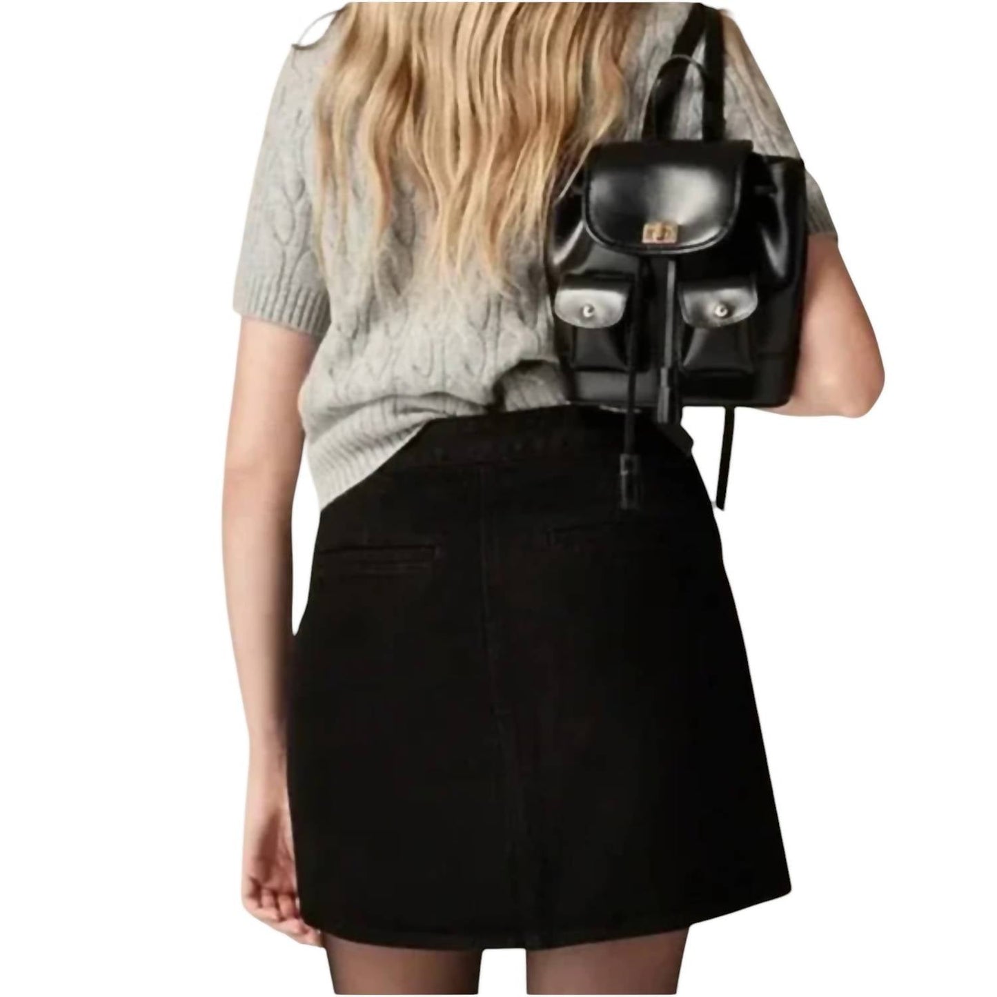 J.Crew - Button-front Denim Mini Skirt