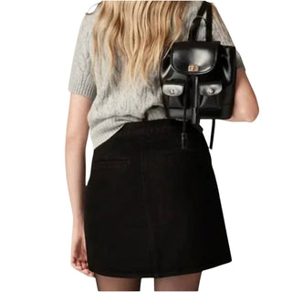 J.Crew - Button-front Denim Mini Skirt