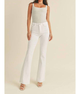 Just Black Denim - High Rise Scissor Cut Flare Long Jeans