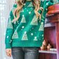 A Thousand Words - Holiday Tree Print Pompom Sweater