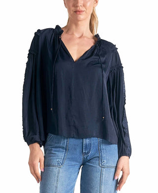 Elan - Tie Neck Blouse
