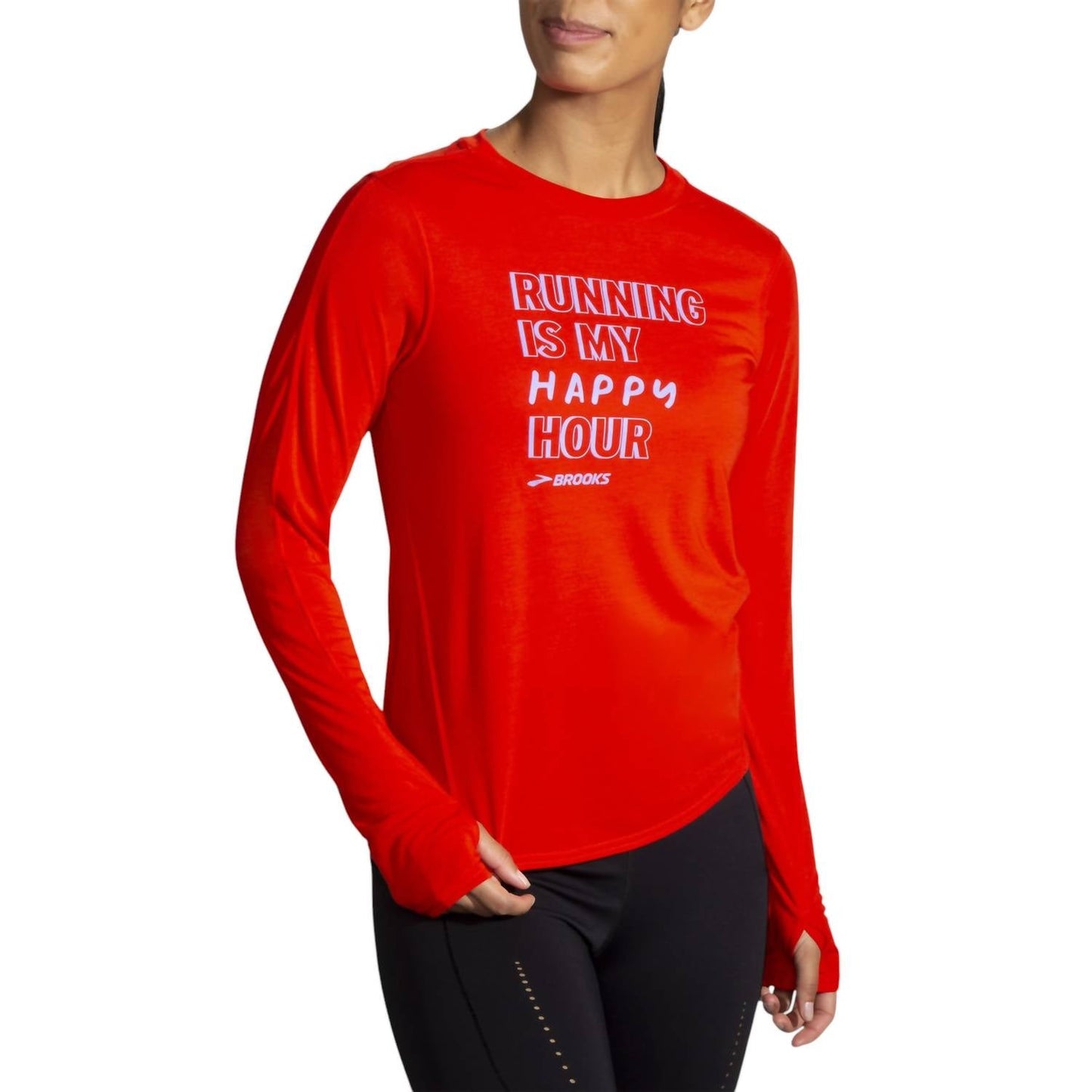 Brooks - WOMEN'S DISTANCE GRAPHIC LONG SLEEVE SHIRT