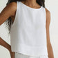 Bella Dahl - Sleeveless Boat Neck Split Back Top