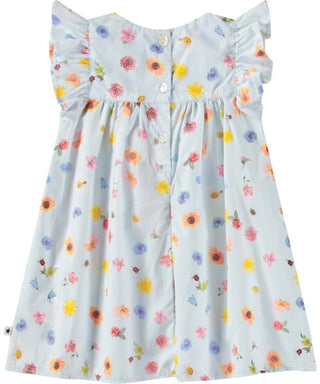 Molo - Girl's Cacao Small Flowers Dress