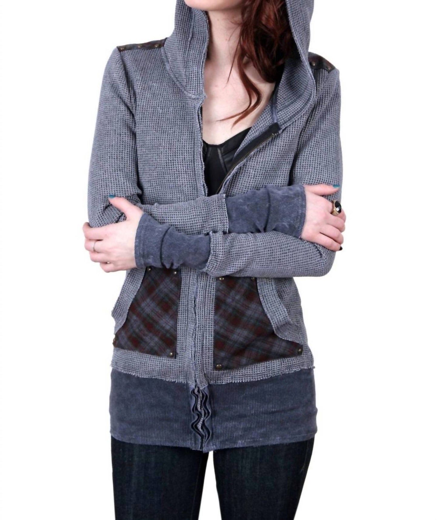 Tough Luv - 90's Seattle Thermal Tunic Hoodie