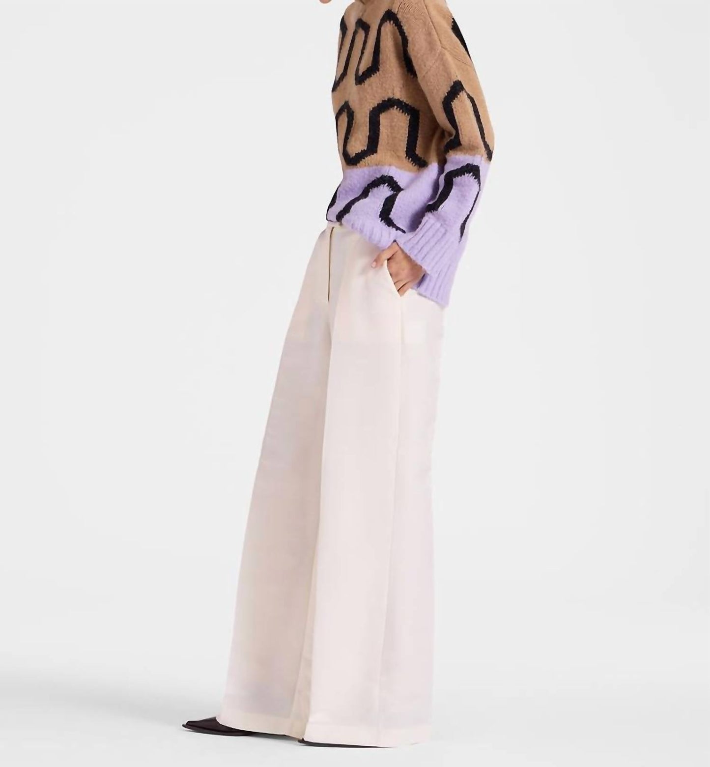 La Doublej - Comber Print Turtleneck