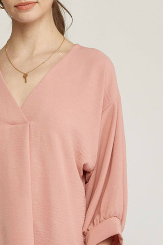Entro - Placket V-neck Top