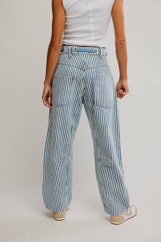 Free People - Moxie Railroad Low-slung Jeans
