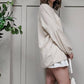 Wholesale Fashion Square - Plus Size Waffle Knit Puff Sleeve Sweater