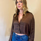 Z Supply - Prescott Cropped Button Up Top