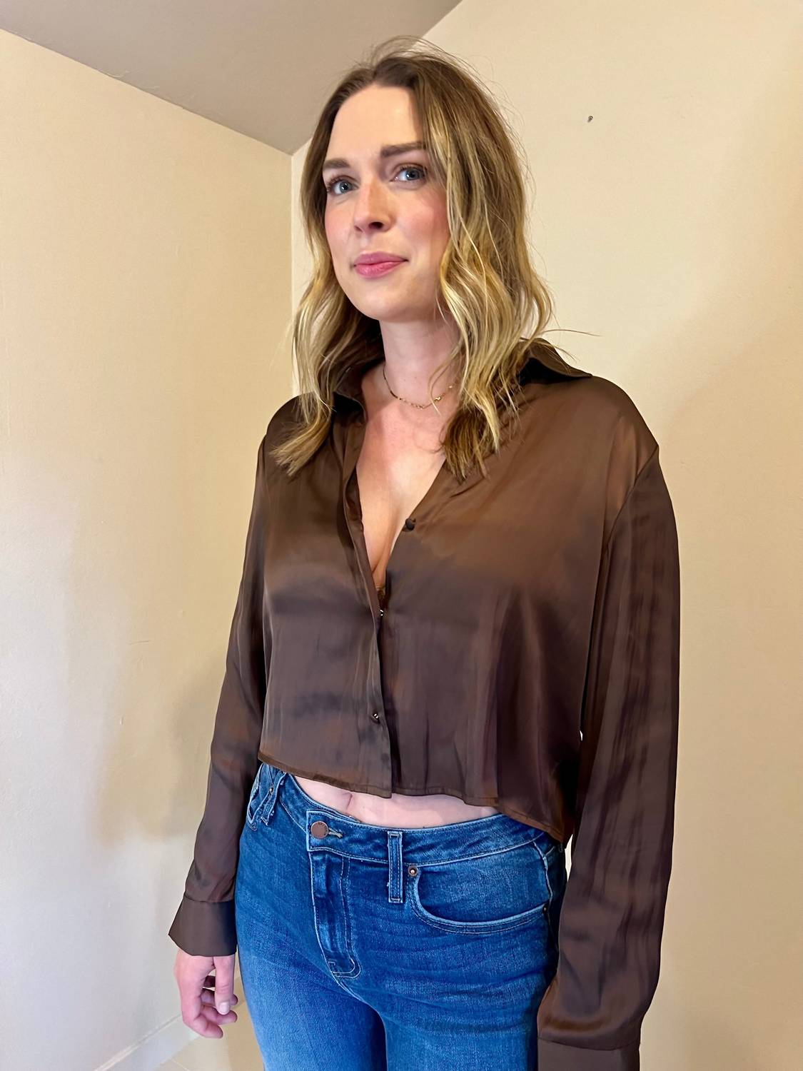 Z Supply - Prescott Cropped Button Up Top