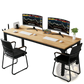 78 Inch Executive Office Desk Double Workstation Wood