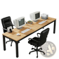 78 Inch Executive Office Desk Double Workstation Wood