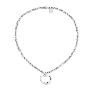 Eklexic - Women's Haley Open Heart Pendant Necklace
