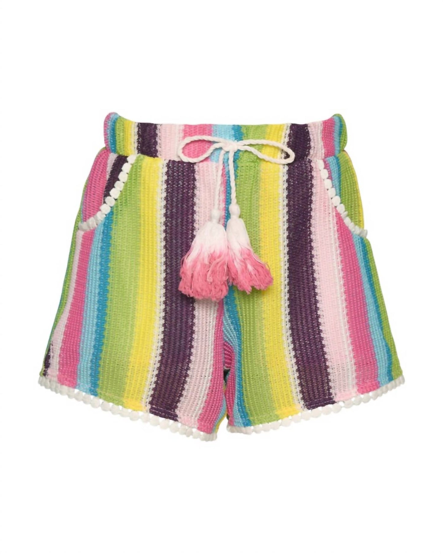 Baby Sara - Girls Knit Striped Short Set