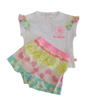 Billieblush - Baby Set Of Tshirt With Flounces & Matching Shorts
