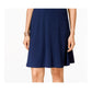 Style & Co Women's Petite Sleeveless Swing Dress Navy Size Medium