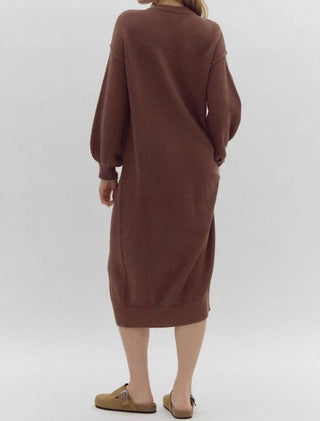 Free People - Knitted Midi Sweater Dress