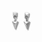 Jagged Halo Jewelry - Women's Arrowhead Drop Earrings