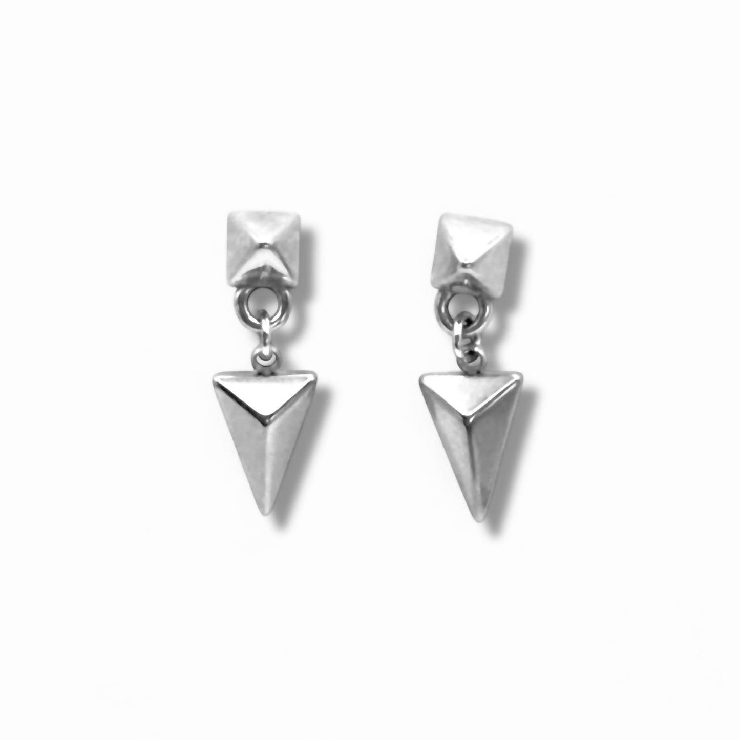 Jagged Halo Jewelry - Women's Arrowhead Drop Earrings