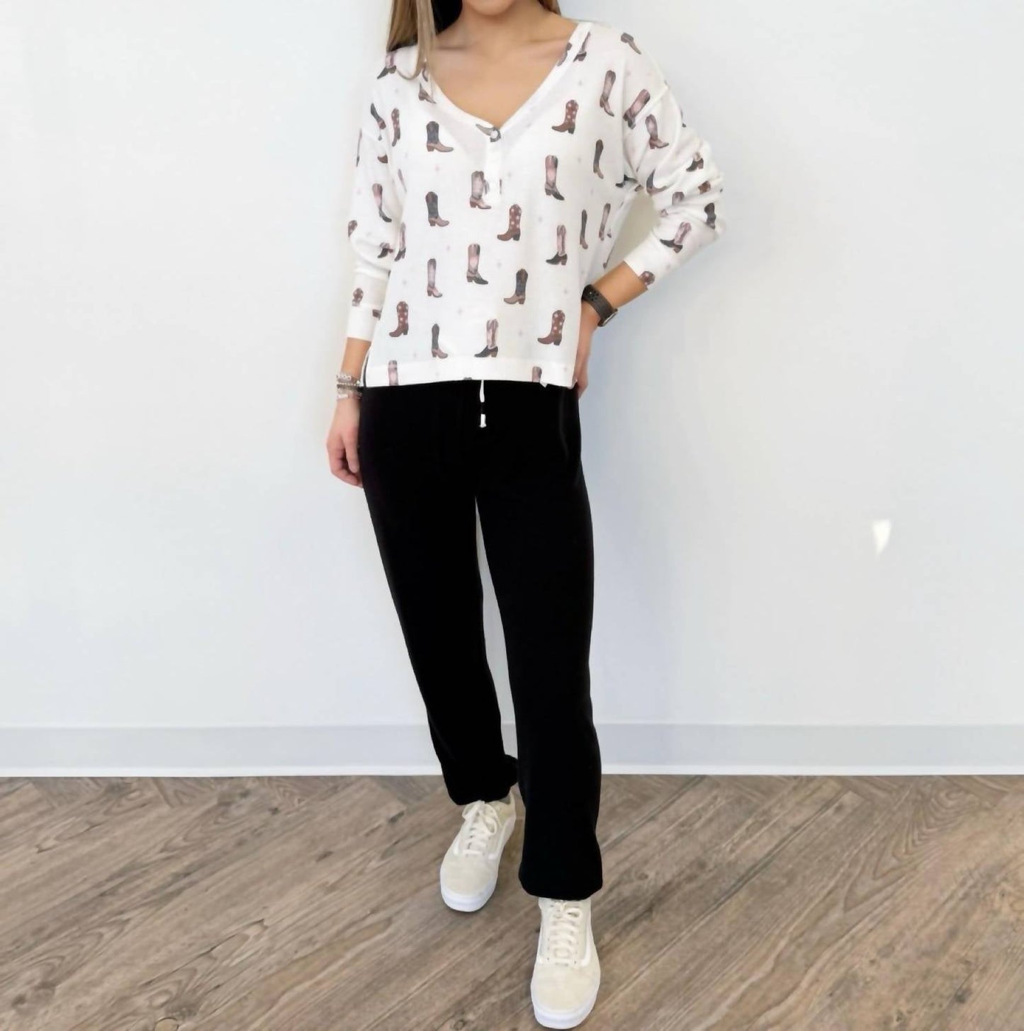Z Supply - Giddy Up Cowgirl Long Sleeve Top