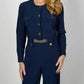 Frank Lyman - Front Pockets Knit Jacket