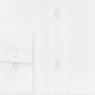 Calvin Klein Men's Slim Fit Non Iron Spread Collar Herringbone Dress Shirt White Size 16.5X34X35