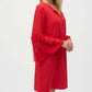 Joseph Ribkoff - Eggshell And Chiffon Straight Dress
