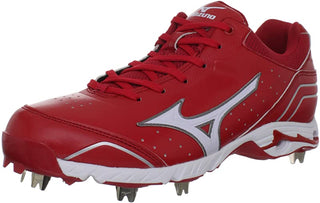 Mizuno Men's 9 Spike Advanced Classic 7 Baseball Cleat Black/Red